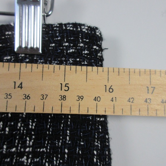 Maje Tweed Wide Leg Dress Pants Trousers Women 38 L Blue Cotton Boho Office 510 - Picture 8 of 11